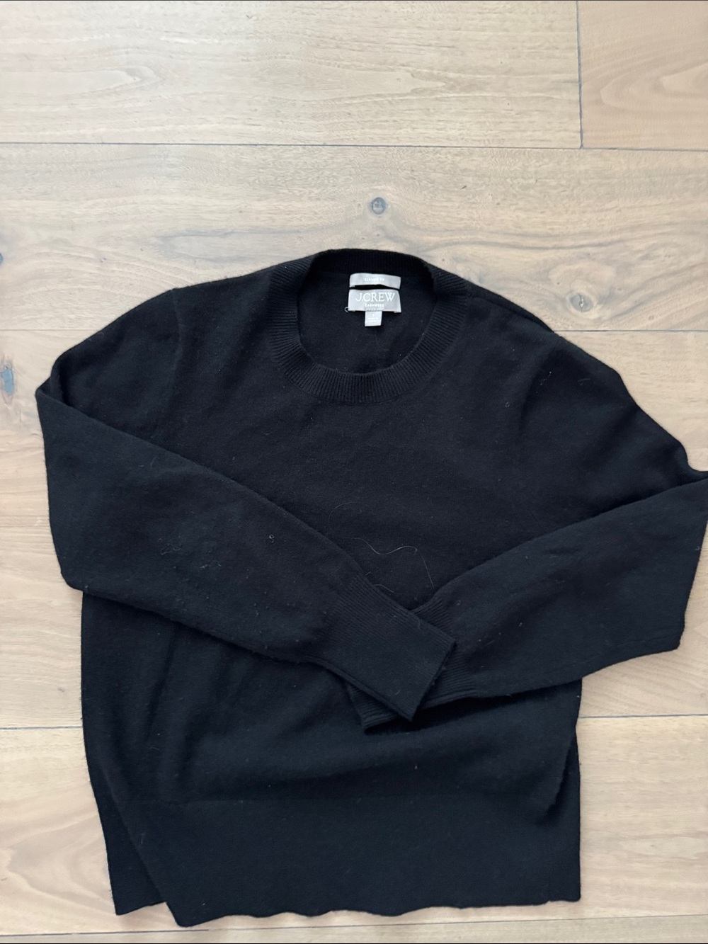 J. Crew Men’s Black Crewneck Sweater - Classic Knit